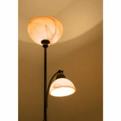 Luminaires Rustiques-Luminaires Wofi Lampadaire Wofi LACCHINO Brun, Brun foncé, Rouille, 2 lumières