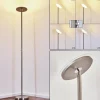 hofstein Lampadaire Wonsbek LED Nickel mat, 1 lumière
