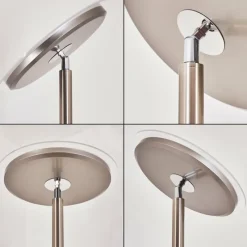 hofstein Lampadaire Wonsbek LED Nickel mat, 1 lumière