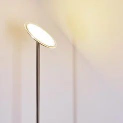 hofstein Lampadaire Wonsbek LED Nickel mat, 1 lumière
