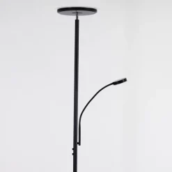 hofstein Lampadaire Wonsbek LED Noir, 2 lumières