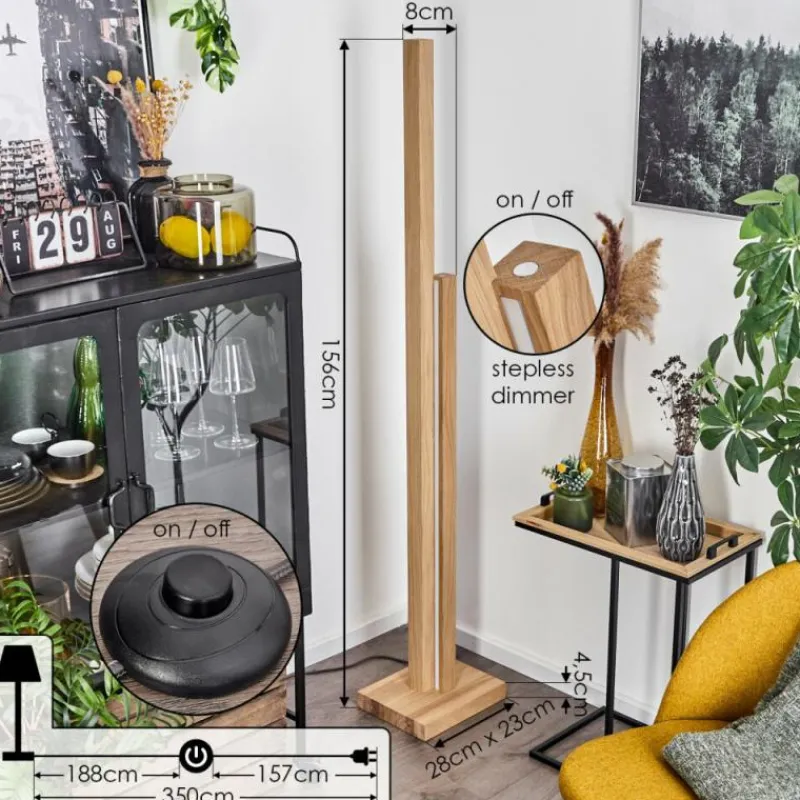 Luminaires Scandinaves-hofstein Lampadaire Yofre LED Écru, 1 lumière