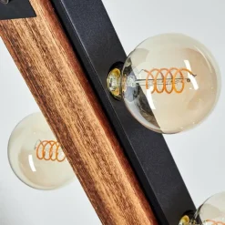 Luminaires Scandinaves-hofstein Lampadaire Yuma Écru, Noir, 4 lumières