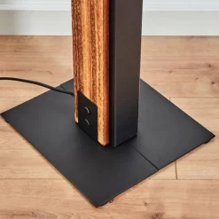 Luminaires Scandinaves-hofstein Lampadaire Yuma Écru, Noir, 4 lumières