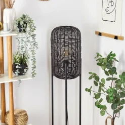 Luminaires Scandinaves-hofstein Lampadaire Zaracure Noir, 1 lumière