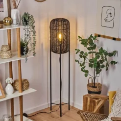 Luminaires Scandinaves-hofstein Lampadaire Zaracure Noir, 1 lumière