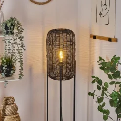 Luminaires Scandinaves-hofstein Lampadaire Zaracure Noir, 1 lumière