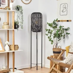 Luminaires Scandinaves-hofstein Lampadaire Zaracure Noir, 1 lumière