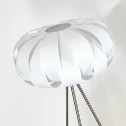 Luminaires Scandinaves-hofstein Lampadaire Zobus Nickel mat, 1 lumière