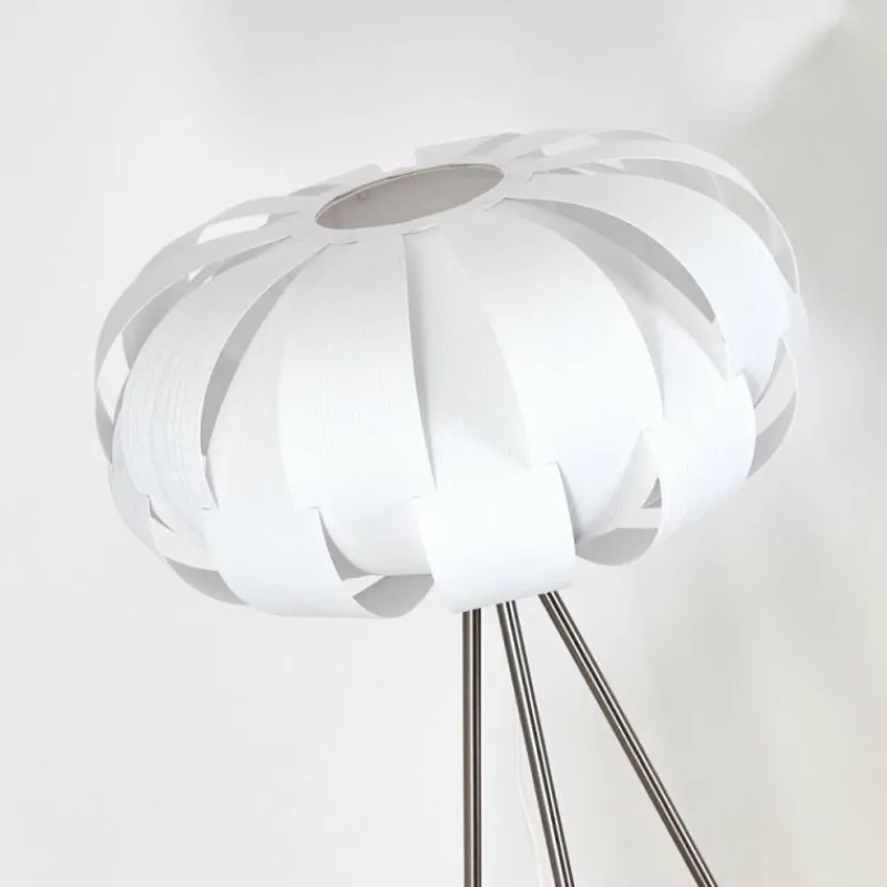 Luminaires Scandinaves-hofstein Lampadaire Zobus Nickel mat, 1 lumière