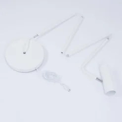 hofstein Lampadaire Zuoz Chrome, Blanc, 1 lumière