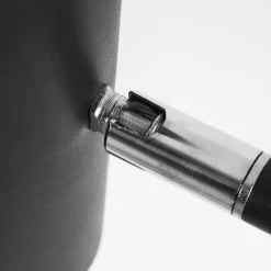 hofstein Lampadaire Zuoz Chrome, Noir, 1 lumière