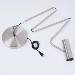 hofstein Lampadaire Zuoz Nickel mat, 1 lumière