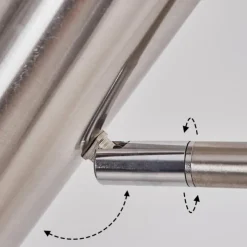 hofstein Lampadaire Zuoz Nickel mat, 1 lumière