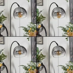 Suspension Verre Fumé-hofstein Lampe à arc Acey Noir, 1 lumière