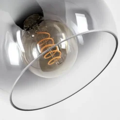 Suspension Verre Fumé-hofstein Lampe à arc Acey Noir, 1 lumière