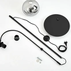 Suspension Verre Fumé-hofstein Lampe à arc Acey Noir, 1 lumière