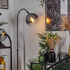 Suspension Verre Fumé-hofstein Lampe à arc Acey Noir, 1 lumière