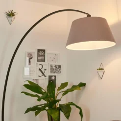 hofstein Lampe à arc Sagu Gris, Noir, 1 lumière