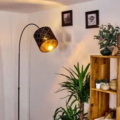 Lampes En Tissu-hofstein Lampe à arc Arnoya Noir, 1 lumière