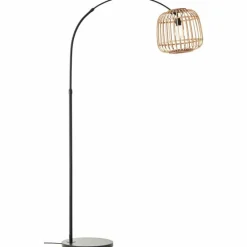 Luminaires Rustiques-Luminaires Brilliant Lampe à arc Brilliant Nikka Noir, 1 lumière