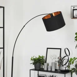 Lampes En Tissu-hofstein Lampe à arc Sayou Noir, 1 lumière