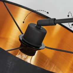 Lampes En Tissu-hofstein Lampe à arc Sayou Noir, 1 lumière