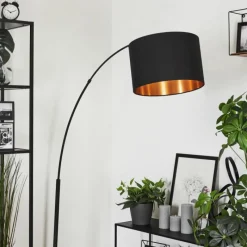 Lampes En Tissu-hofstein Lampe à arc Sayou Noir, 1 lumière