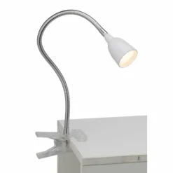 Luminaires Brilliant Lampe à clip Brilliant Anthony LED Blanc, 1 lumière* Éclairage Led