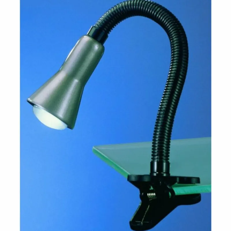 Luminaires Rustiques-Luminaires Trio Lampe à clip Trio 5028 Aluminium, 1 lumière