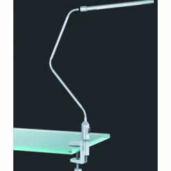 Lampes Industrielles-Luminaires Trio Lampe à clip Trio 5225 LED Acier inoxydable, Titane, 1 lumière