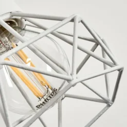 Lampes Industrielles-hofstein lampe â clipper Baripada Blanc, 1 lumière