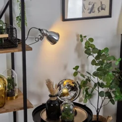 Lampes Industrielles-hofstein lampe â clipper Brienz Chrome, 1 lumière