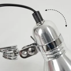 Lampes Industrielles-hofstein lampe â clipper Brienz Chrome, 1 lumière