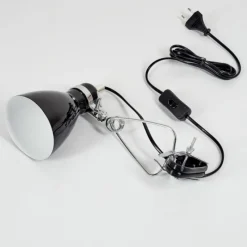 hofstein lampe â clipper Brienz Chrome, Noir, 1 lumière