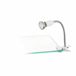 Luminaires Eglo lampe â clipper Eglo LITOS LED Nickel mat, Blanc, 1 lumière* Éclairage Led