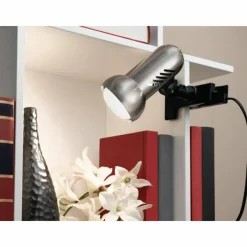 Luminaires Eglo lampe â clipper Eglo MANHATTEN Nickel mat, Noir, 1 lumière* Lampes À Poser