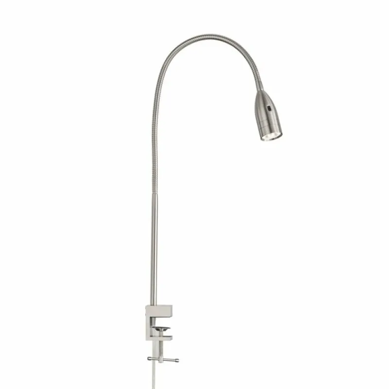 Luminaires Fischer & Honsel lampe â clipper Fischer & Honsel Sten LED Nickel mat, 1 lumière, Détecteur de mouvement* Éclairage Led