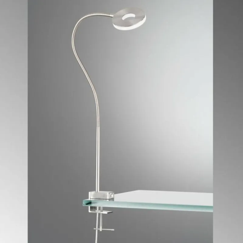 Luminaires Fischer & Honsel lampe â clipper Fischer & Honsel Jax LED Nickel mat, 1 lumière* Éclairage Led