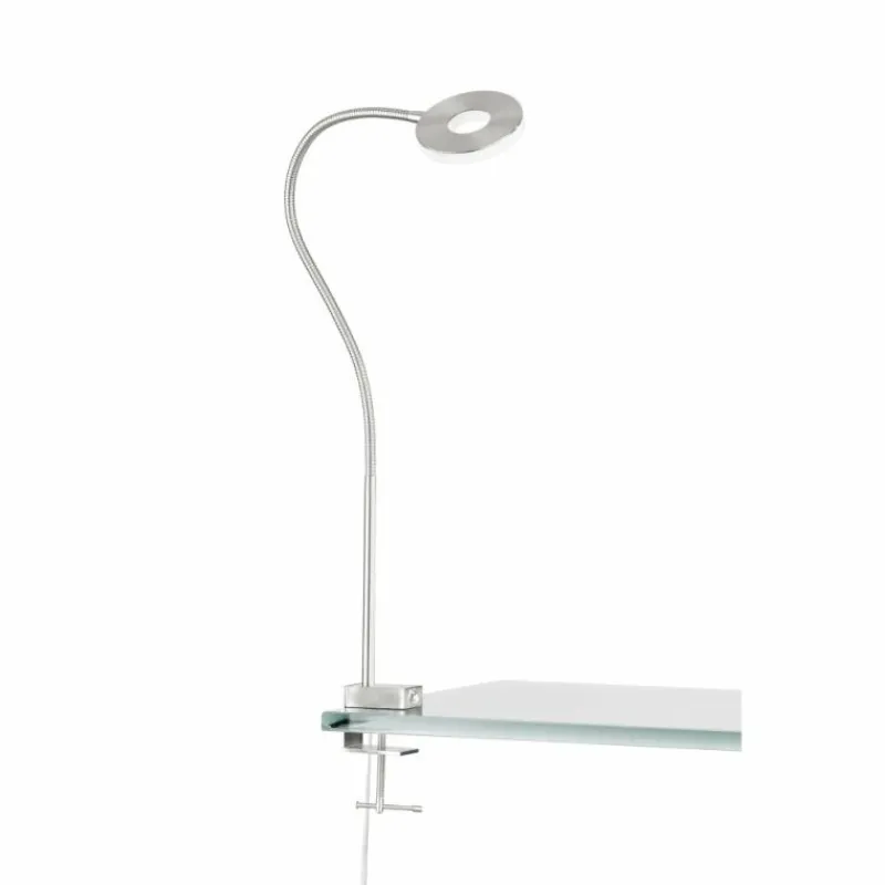 Luminaires Fischer & Honsel lampe â clipper Fischer & Honsel Jax LED Nickel mat, 1 lumière* Éclairage Led
