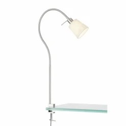 Lampes En Tissu-Luminaires Fischer & Honsel lampe â clipper Fischer-Honsel Jam Nickel mat, 1 lumière
