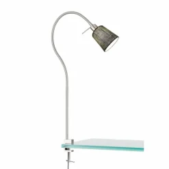 Lampes En Tissu-Luminaires Fischer & Honsel lampe â clipper Fischer-Honsel Jam Nickel mat, 1 lumière