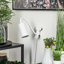 Luminaires Scandinaves-hofstein lampe â clipper Javel Blanc, 1 lumière