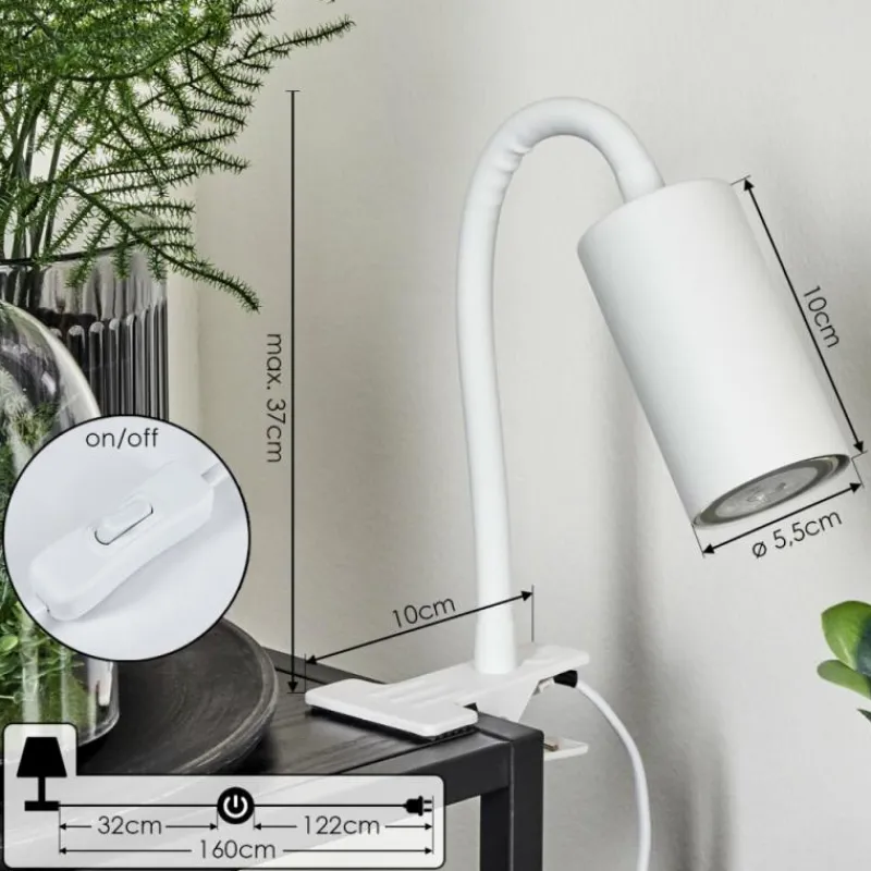Luminaires Scandinaves-hofstein lampe â clipper Javel Blanc, 1 lumière