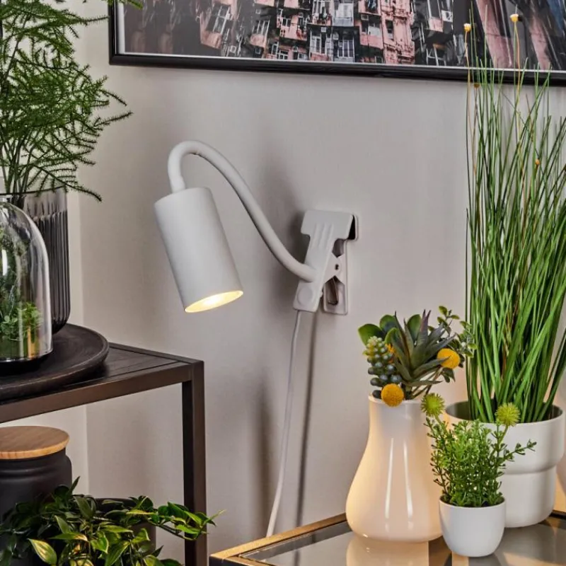 Luminaires Scandinaves-hofstein lampe â clipper Javel Blanc, 1 lumière