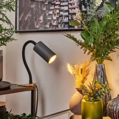 Luminaires Scandinaves-hofstein lampe â clipper Javel Brun, Couleur bois, Noir, 1 lumière