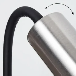 Luminaires Scandinaves-hofstein lampe â clipper Javel Nickel mat, Noir, 1 lumière