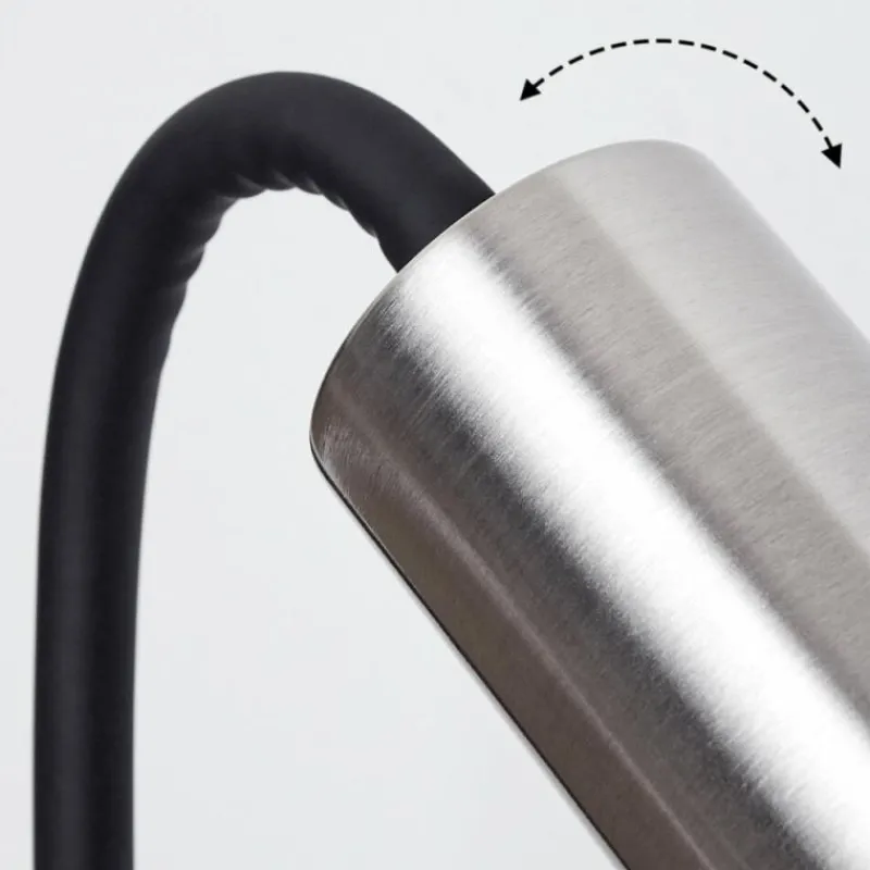 Luminaires Scandinaves-hofstein lampe â clipper Javel Nickel mat, Noir, 1 lumière