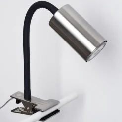 Luminaires Scandinaves-hofstein lampe â clipper Javel Nickel mat, Noir, 1 lumière