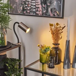 Luminaires Scandinaves-hofstein lampe â clipper Javel Nickel mat, Noir, 1 lumière